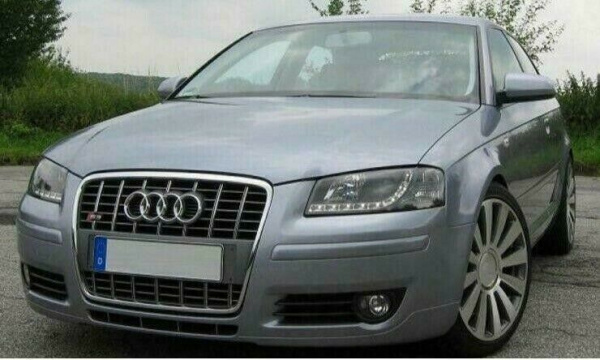 LED Tagfahrlicht-Design Scheinwerfer für Audi A3 8P 04-08 schwarz